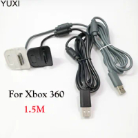 YUXI 1PCS 1.5m USB Play Charging Charger Cable Cord for XBOX 360 Wireless Controller Handle Connection Cable Accessory