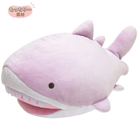【全館95折】海底生物 粉紅鯊魚 抱枕 靠枕 午睡枕 枕頭 麻糬觸感 日本正品 該該貝比日本精品