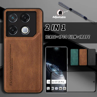ซองหนังสำหรับ Infinix GT 20 Pro, ดีไซน์ 2 in 1, เคสโทรศัพท์หนังนิ่มหรูหราคุ้มราคา, พร้อมฟิล์มเซรามิก