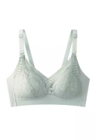Kiss & Tell Premium Cara Seamless Lace Nursing Bra in Green Maternity Bra