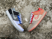 [卡片另售請加購] 2023 20th 週年紀念 WHAT THE CLOT x NIKE DUNK LOW 低筒 鴛鴦合體鞋 死亡之吻 絲綢 兵馬俑 SACAI (FN0316-999) !