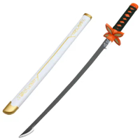 Cosplay Kochou Shinobu Bamboo Sword Katana 30inch Role Play 75cm Kamado Tanjirou Weapon Model