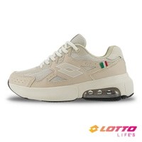 LOTTO樂得-義大利第一品牌 女鞋 ARIA'91 氣墊跑鞋 運動鞋 休閒運動鞋 [LT3AWR7201] 燕麥【巷子屋】