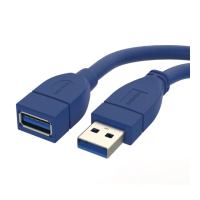 【POLYWELL】USB3.0 Type-A公對A母 3A高速延長線 2M(適用於延長設備USB插座)