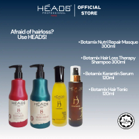 Heads Professional Paris Hair Shampoo Quad Set Hair Loss Rambut Gugur Treatment Shampoo Dry Damage D