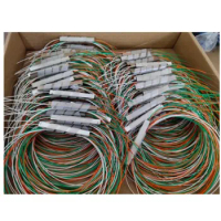 10pcs/lots fiber plc splitter 1x2 1x4 1x8 1x16 color plc optical fiber splitter