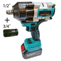 18V Impact Wrench Brushless Lithium 3100N.m High Torque Rechargeable Electric Wrench Cordless Power Tools