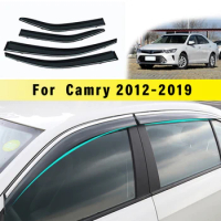 Car Styling Smoke Window Sun Rain exterior visor Deflector Guard For Toyota Camry XV50 XV70 2012-2015 2016 2017 Accessories 4PC