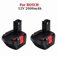 2pcs 12V 2000mAh Ni-CD Battery for Bosch 12V Drill GSR 12 VE-2,GSB 12 VE-2,PSB 12 VE-2, BAT043 BAT045 BTA120 26073 35430 BAT139
