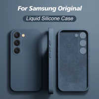 S23 S22 Ultra Plus Case Square Liquid Silicone Soft Cover For Samsung Galaxy S23 S22 Ultra Plus S23Plus S23Ultra Phone Cases S23