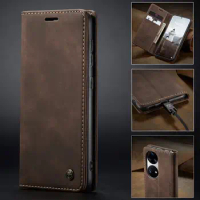 Luxury Leather Wallet Case For Huawei P50 Pro P40 P30 Mate 60 P60 Art Y7a Y7s Case On P Smart Nova 7i 3e Mate 30 Pro Flip Cover