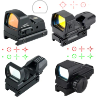 Compact HD101 Red Dot Reflex Sight Portable Outdoor Hunting Optical Rifle Scopes Adjustable Brightness Glock Gun Airsoft Sight