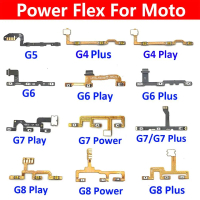 ปุ่มปรับระดับเสียงเปิด/ปิด สายเคเบิลแบบยืดหยุ่น ใหม่ สำหรับ Motorola Moto G5 G6 G4 G8 G7 G9 Plus เล่