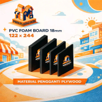 PVC Board hitam 10mm 122x244cm | PVC Foam Board 1 lembar