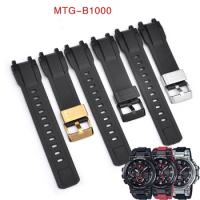 for Casio G-Shock MTG-B1000 G1000 Sport Metal Loop Hoop Watchband Bracelet Accessories Rubber Replacement Watch Band Strap