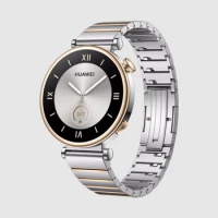 Huawei Original 18mm Stainless Steel Strap for HUAWEI WATCH GT4 41mm Women Wristband Bracelet GT4 Silver / Black Watchband