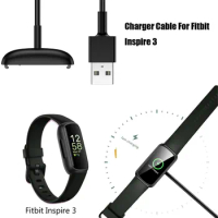 1 pcs For Fitbit Inspire 3 Charger USB Charging Cable Cord Clip Replacement Charger Cradle Dock For Fitbit Inspire3 Parts