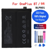 2024 Years BLP801 1+ Orginal Battery For OPPO OnePlus 8T 9R One Plus 9R 8T 4500mAh Phone Battery Bateria Batteries Fast Shipping
