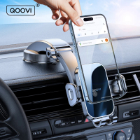 QOOVI Car Phone Holder Stand Dashboard Mount Universal Holder Cell Phone GPS Support For  14 13 Pro Samsung