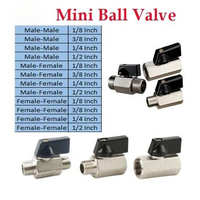 Mini ball Valve Stoacp kran kompresor male female M-M-& M-F & F-F kran Drat Dalam Luar 3/8 Inch Male