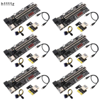 VER 12X/010 Riser PCI Express X16 Temperature 6Pin Power Cabo Riser USB Cable PCIE Riser For Video Card GPU Bitcoin Miner Mining