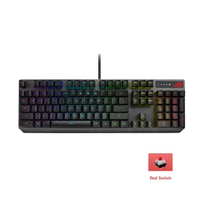 คีย์บอร์ดเกมมิ่งแบบมีสาย รุ่น ROG Strix Scope RX RGB (Red Switch) สีดำ