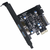 伽利略 PEN219 PCI-E USB3.0 4埠 擴充卡 Renesas-NEC 晶片(前2-19in+後2)-富廉