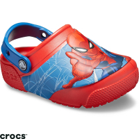 Crocs 卡駱馳 (童鞋) 蜘蛛人酷閃小克駱格-205506-8C1