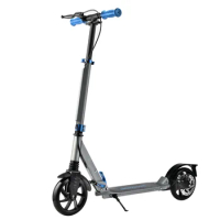 Popular big wheel scooter kids pedal kick scooter with double suspension