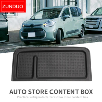 ZUNDUO Car Dashboard Storage Box for Toyota Sienta 2022 2023 Co-pilot Tray Organizer Protection Accessories Tidying Black