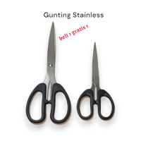 [Beli 1 Gratis 1] Gunting Stainless Steel Serbaguna GUNTING BESAR FREE GUNTING KECIL Tahan Karat Unt