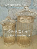 鐵藝鳥籠 服裝店裝飾 鳥籠花籠櫥窗擺件 吊頂鳥籠 包包架