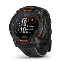 Garmin Instinct 3 45mm Solar GPS 智慧手錶 Solar Black With Black Silicone