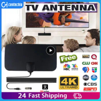 New 4k 1080p Full Hd Channel Digital Hd Antena Unique Hdtv Antenna Easy For Setup13ft Cable Dvb-t2 Multi-directional Capability