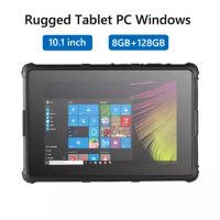 Free Shipping F7G Industrial Rugged Windows 10 Pro Tablet PC Win10 Intel N4120 10.1" HD 8GB RAM 128GB WiFi RS232 USB 3.0