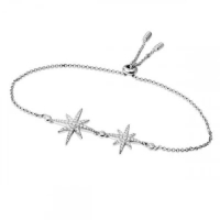 APM Monaco Double Météorites Silver Bracelet 摩納哥珠寶 純銀鑲晶鑽 雙流星手鏈 AB3325OX 1pc