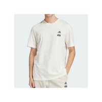 【adidas 愛迪達】M SW TM T 男款 白色 運動 休閒 訓練 慢跑 上衣 圓領 印花 短袖 JI5715