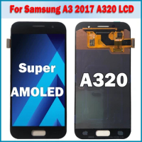 Super AMOLED For Samsung A3 2017 LCD A320 SM-A320F A320M A320Y LCD Display Touch Screen Digitizer Assembly For Samsung A3 LCD