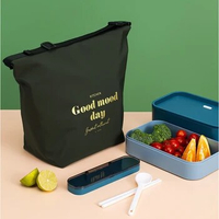 Large-Capacity Portable Lunch Bag Thermal Insulation Waterproof Lunch With Rice Outdoor Picnic Lunch Box Thermal Insulation Bag