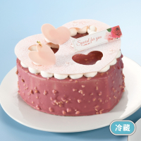 亞尼克蛋糕-心馨相印草莓布蕾慕斯6吋蛋糕(母親節蛋糕)