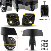 Trolley Case Wheel Replacement for Samsonite U72 Wheels JY-105 JY-106 JY-109 JY-110 Replacement High Quality Fittings
