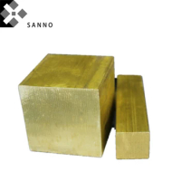 H59 Brass cube 5 x5 x200mm / 12 x12 x200mm / 20 x20 x200mm flat purity copper block / sheet