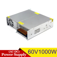 AC to DC 60V 1000W High Quality Voltage Converter Switching Power Supply DC60V SMPS for Mechanical Motor Stepper Lighting PUMP