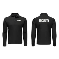 Kaos Polo Shirt Tshirt Baju Kerah Distro SECURiTY SATPAM LENGAN PANJANG polos custom indonesia pria 
