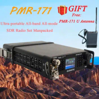 PMR-171 GUOHETEC All-band All-frequency SDR Radio Ultra-Portable Mobile Transceiver VHF UHF HF CW FM AM SSB DMR 100KHz-2GHz 20W