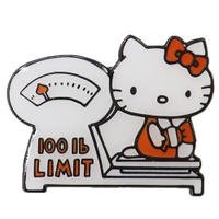 【震撼精品百貨】Hello Kitty 凱蒂貓~日本三麗鷗SANRIO KITTY別針 胸章 徽章-懷舊圖案*26995
