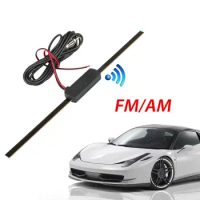 Car AM FM Radio Antenna Signal Amplifier Booster 12V Universal Windshield auto Electronic Radio Antenna Booster Car Accessories