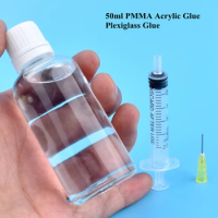 50ml PMMA Tube Acrylic Glue Non-trace Rapid Curing Plexiglass Adhesive For Acrylic Pipe Joint Plate Aquarium Tank Plastic Toys