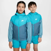 Nike Sportswear Windrunner Big Kids' Hooded Repel Jacket GREEN (FZ5516-345) XS