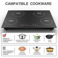 L Multi-head four-head six-head induction cooker embedded electric ceramic furnace high-power electric heating furnace English